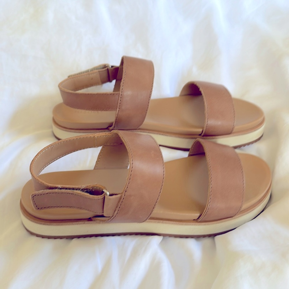 NWT Nisolo Go-To Flatform Sandal, Almond
